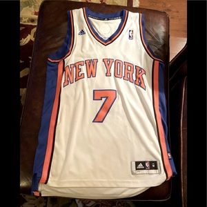 NBA Nicks Basketball Jersey raised letters